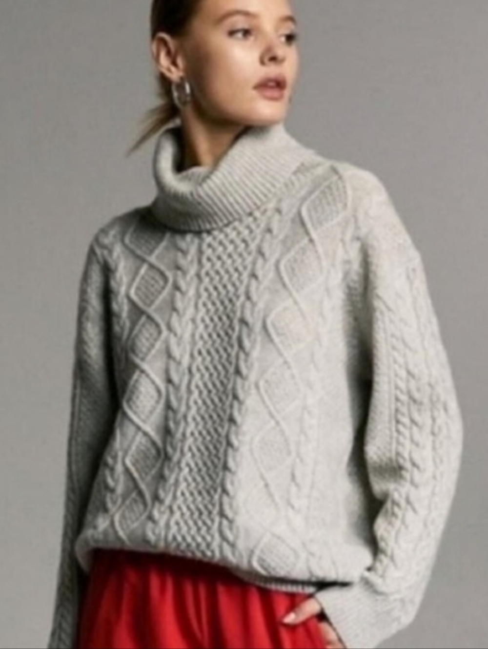 Babaton Erickson Wool Cashmere Turtleneck Sweater